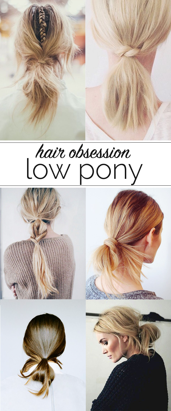 Low Ponytail Ideas Low ponytail ideas + inspiration