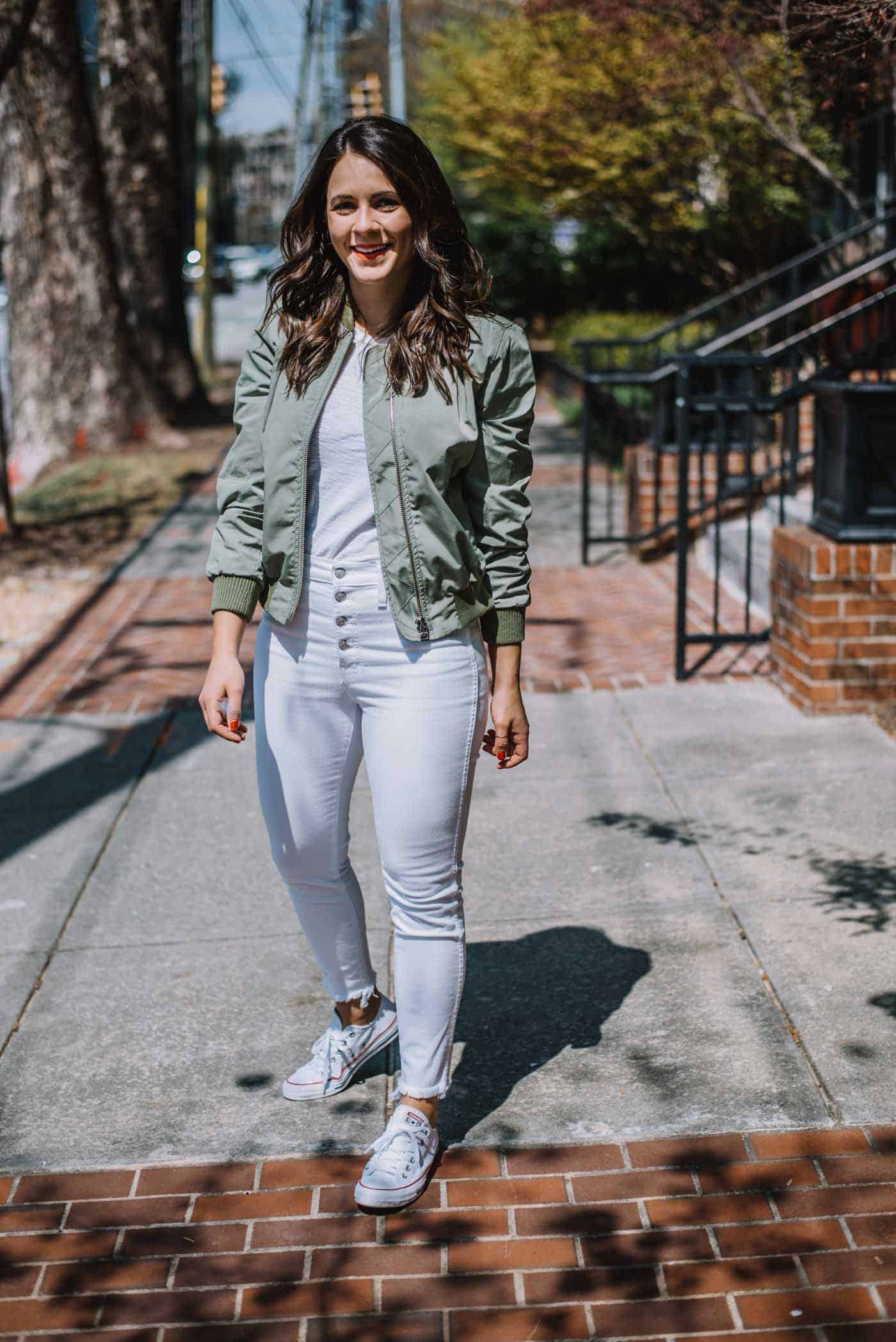 White denim for winter to spring