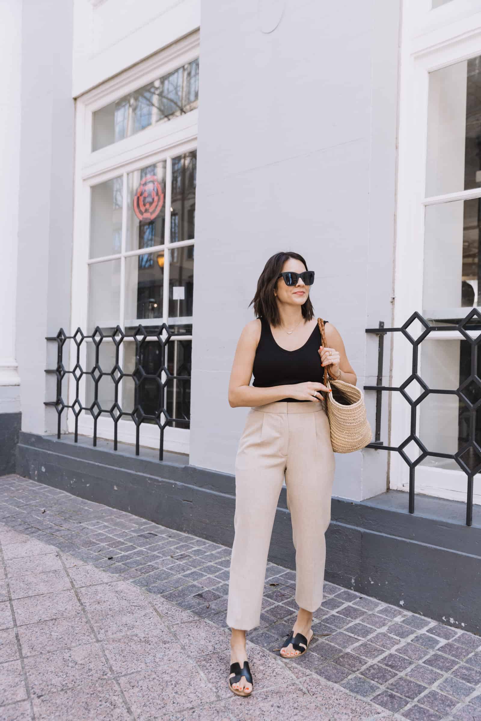 Slim Leg Trouser Outfit For Spring