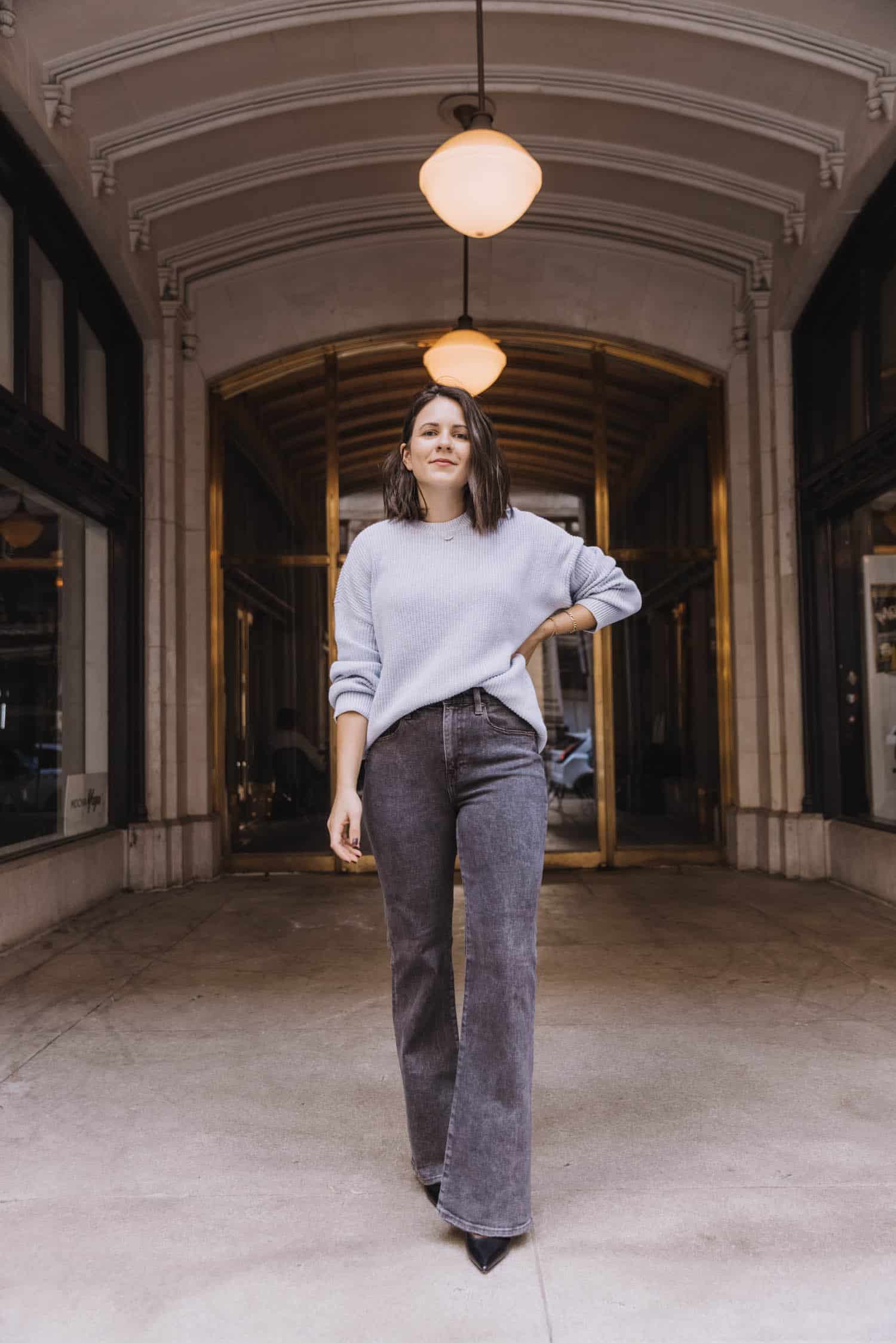 Flared Jeans with heels