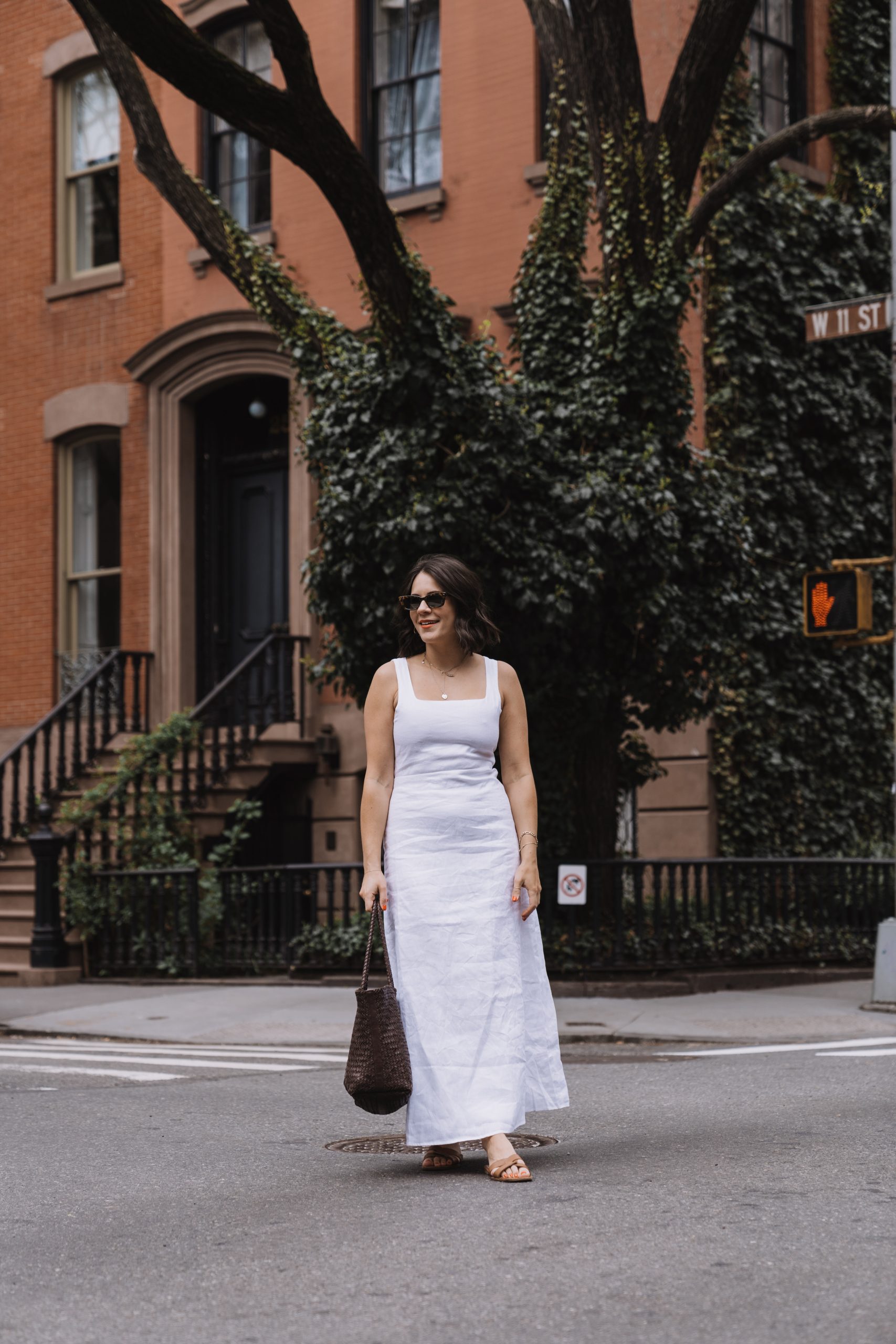 white summer dress