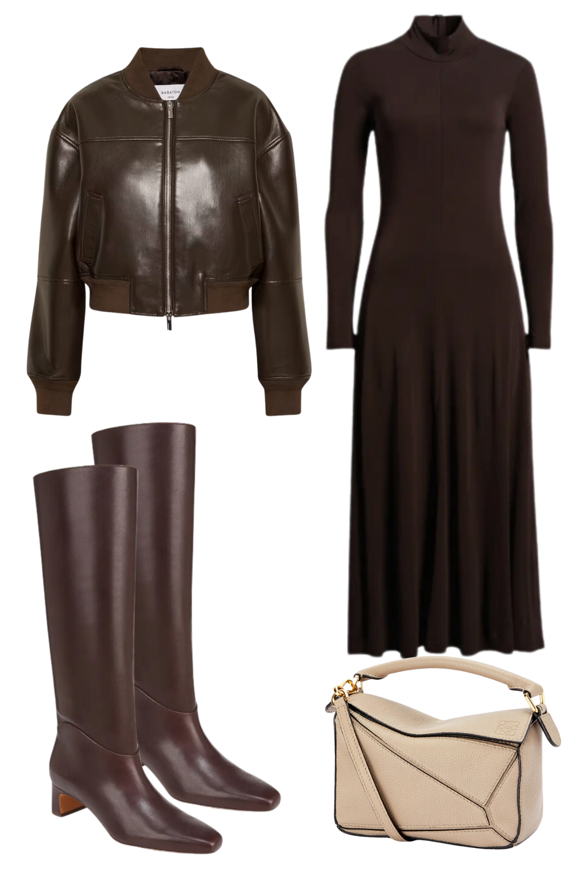 Cropped Bomber winter style Cropped Bomber winter style with a dress