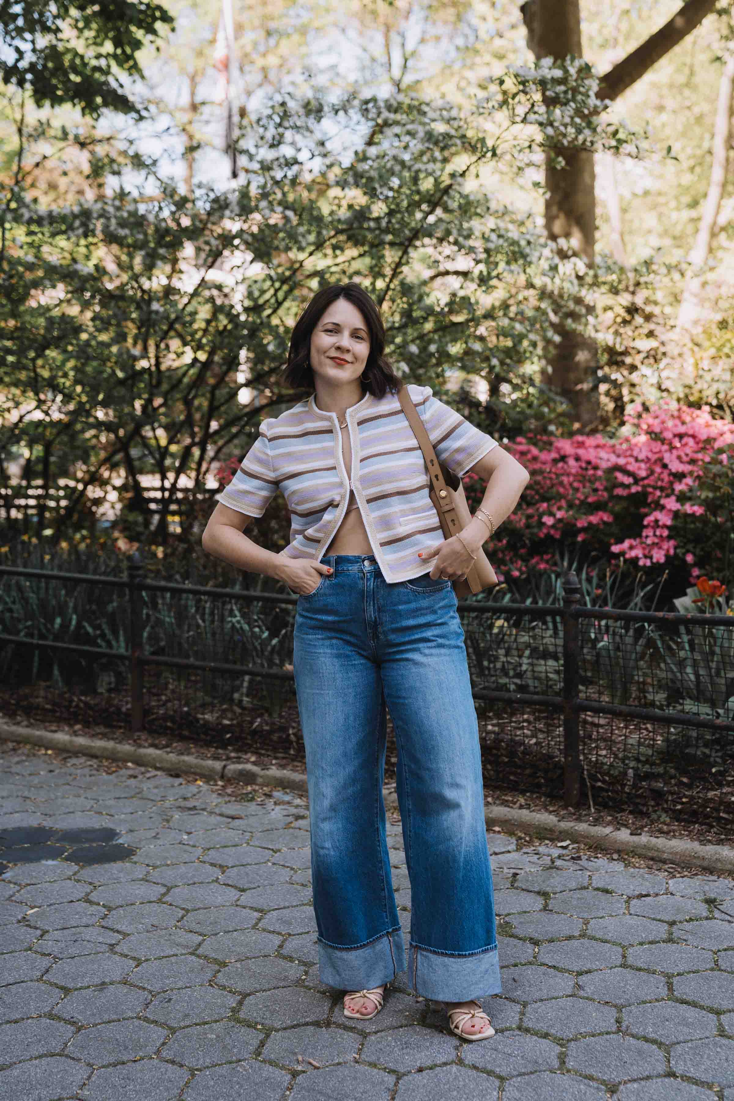 how to style a cropped lady jacket