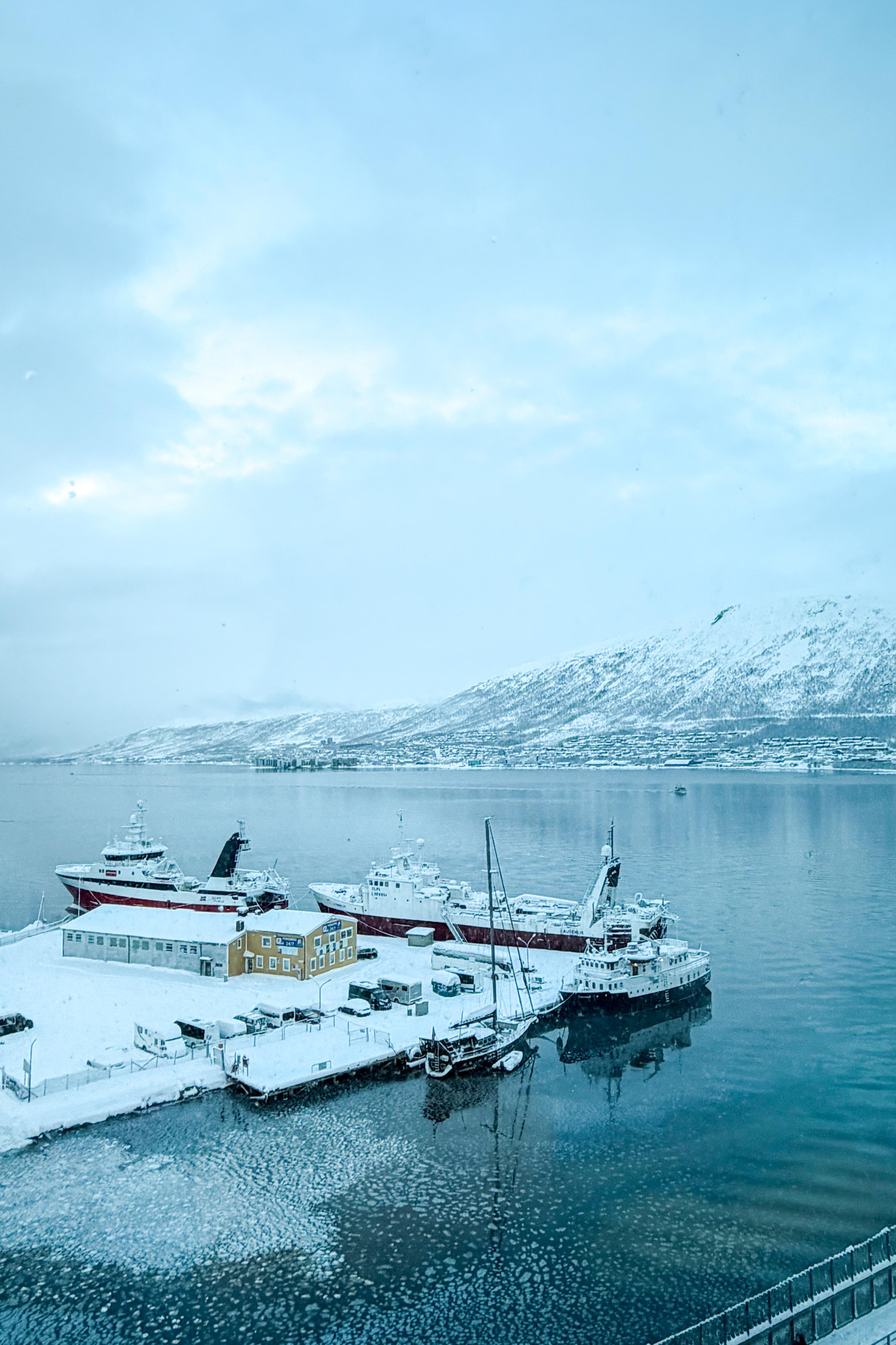snow in Tromso, Norway